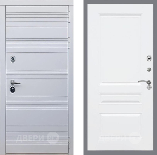Входная металлическая Дверь Рекс (REX) 14 Силк Сноу FL-243 Силк Сноу в Троицк