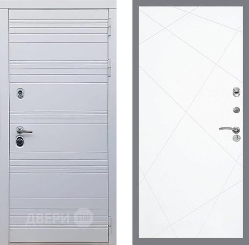 Входная металлическая Дверь Рекс (REX) 14 Силк Сноу FL-291 Силк Сноу в Троицк