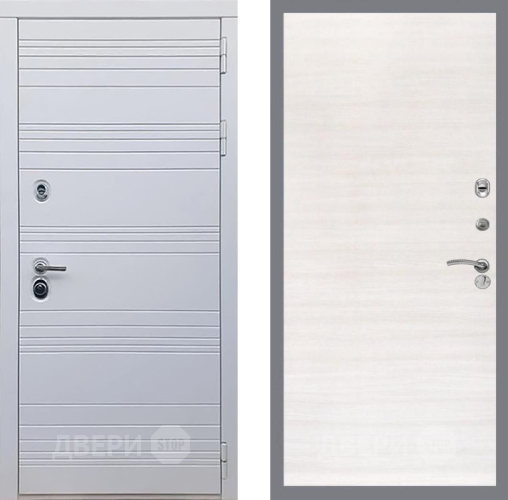 Входная металлическая Дверь Рекс (REX) 14 Силк Сноу GL Акация в Троицк