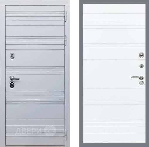 Входная металлическая Дверь Рекс (REX) 14 Силк Сноу Line Силк Сноу в Троицк
