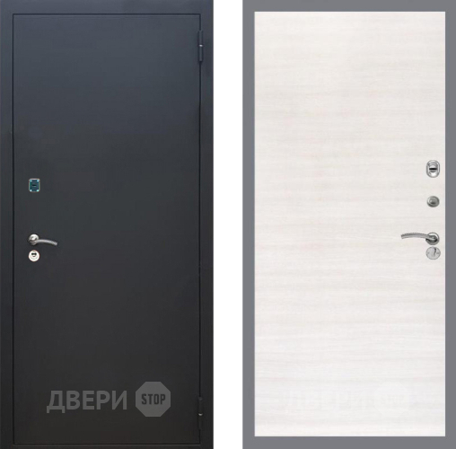 Входная металлическая Дверь Рекс (REX) 1A Черный Муар GL Акация в Троицк