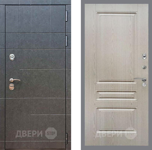 Входная металлическая Дверь Рекс (REX) 21 FL-243 Беленый дуб в Троицк