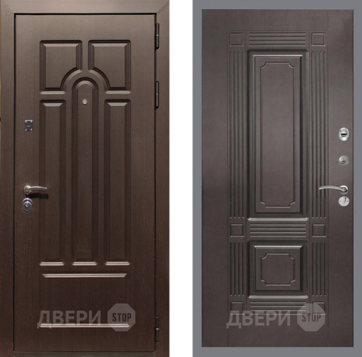 Входная металлическая Дверь Рекс (REX) Эврика FL-2 Венге в Троицк