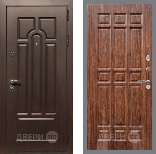 Дверь Рекс (REX) Эврика FL-33 орех тисненый в Троицк