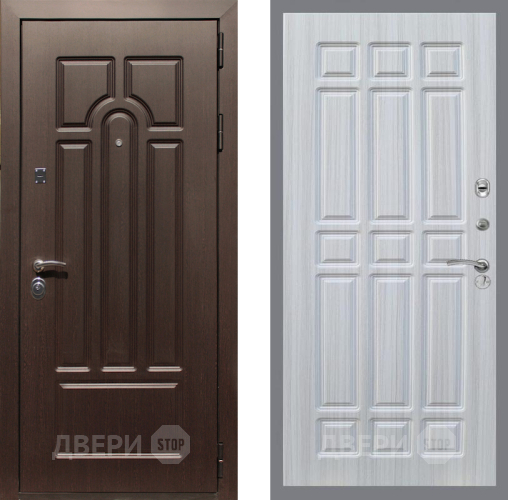 Входная металлическая Дверь Рекс (REX) Эврика FL-33 Сандал белый в Троицк