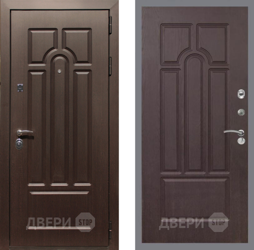 Входная металлическая Дверь Рекс (REX) Эврика FL-58 Венге в Троицк