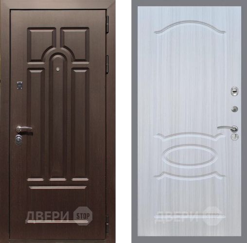 Дверь Рекс (REX) Эврика FL-128 Сандал белый в Троицк