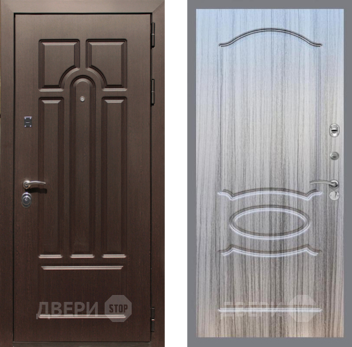 Дверь Рекс (REX) Эврика FL-128 Сандал грей в Троицк