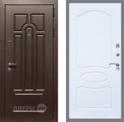 Дверь Рекс (REX) Эврика FL-128 Силк Сноу в Троицк