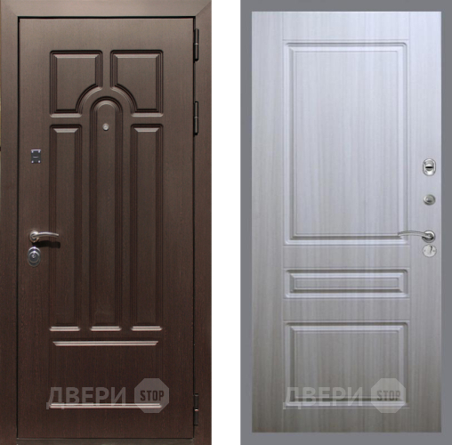 Входная металлическая Дверь Рекс (REX) Эврика FL-243 Сандал белый в Троицк