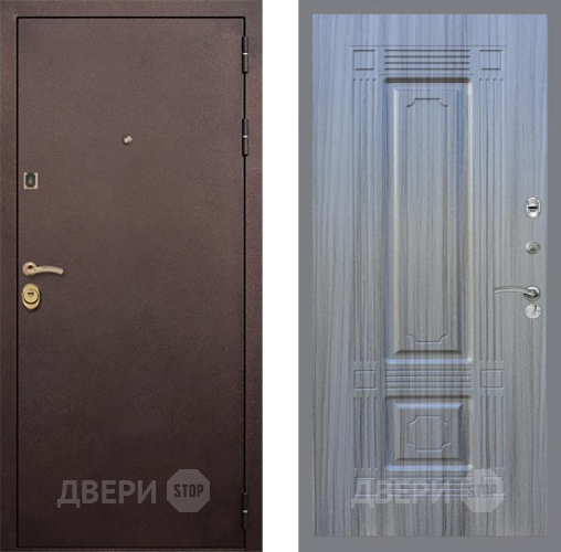 Входная металлическая Дверь Рекс (REX) Лайт 3К FL-2 Сандал грей в Троицк