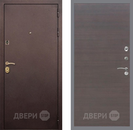 Входная металлическая Дверь Рекс (REX) Лайт 3К GL венге поперечный в Троицк