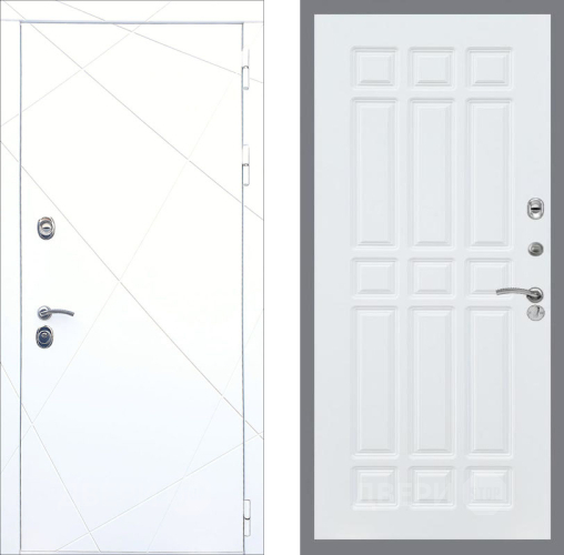 Входная металлическая Дверь Рекс (REX) 13 Силк Сноу FL-33 Силк Сноу в Троицк