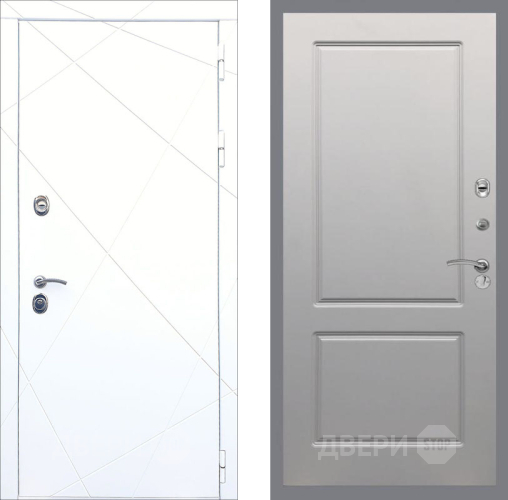 Дверь Рекс (REX) 13 Силк Сноу FL-117 Грей софт в Троицк