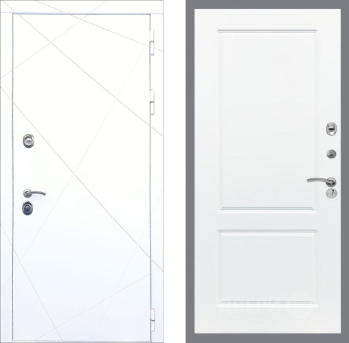 Входная металлическая Дверь Рекс (REX) 13 Силк Сноу FL-117 Силк Сноу в Троицк