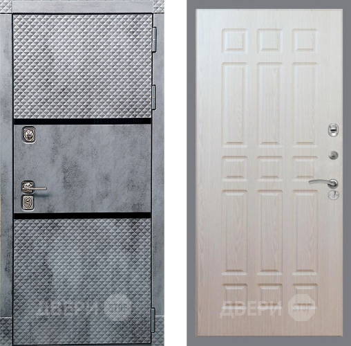 Входная металлическая Дверь Рекс (REX) 15 Бетон Темный FL-33 Беленый дуб в Троицк