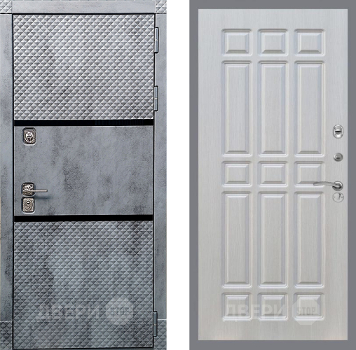 Входная металлическая Дверь Рекс (REX) 15 Бетон Темный FL-33 Лиственница беж в Троицк