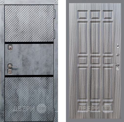 Входная металлическая Дверь Рекс (REX) 15 Бетон Темный FL-33 Сандал грей в Троицк