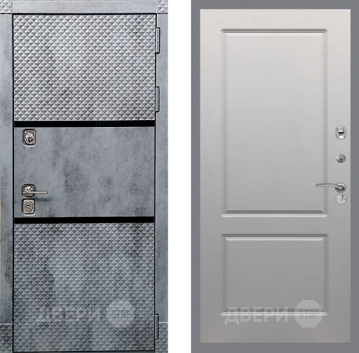 Входная металлическая Дверь Рекс (REX) 15 Бетон Темный FL-117 Грей софт в Троицк