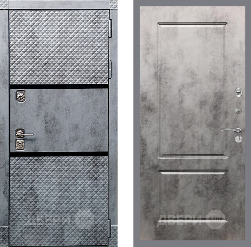 Входная металлическая Дверь Рекс (REX) 15 Бетон Темный FL-117 Бетон темный в Троицк