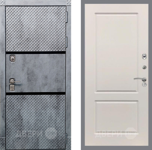 Входная металлическая Дверь Рекс (REX) 15 Бетон Темный FL-117 Шампань в Троицк