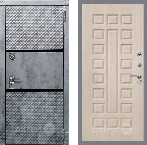 Дверь Рекс (REX) 15 Бетон Темный FL-183 Беленый дуб в Троицк