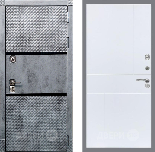 Входная металлическая Дверь Рекс (REX) 15 Бетон Темный FL-290 Силк Сноу в Троицк