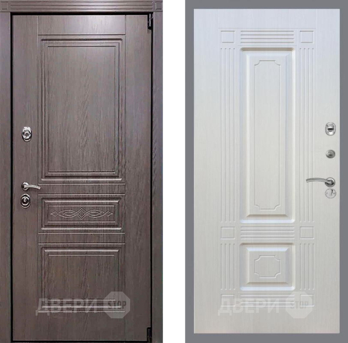 Входная металлическая Дверь Рекс (REX) Премиум-S FL-2 Лиственница беж в Троицк