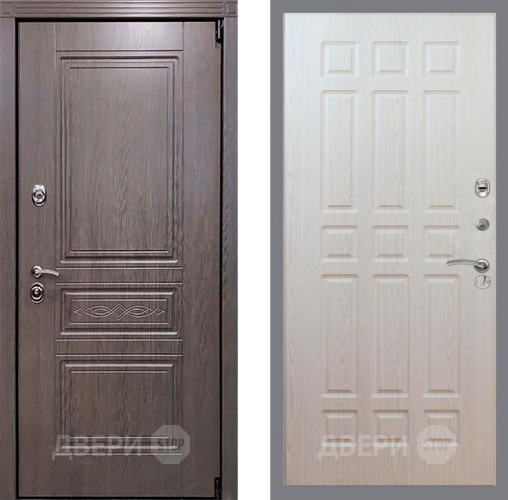 Входная металлическая Дверь Рекс (REX) Премиум-S FL-33 Беленый дуб в Троицк