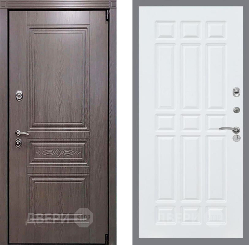 Входная металлическая Дверь Рекс (REX) Премиум-S FL-33 Силк Сноу в Троицк