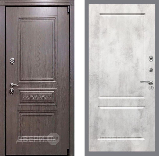 Входная металлическая Дверь Рекс (REX) Премиум-S FL-117 Бетон светлый в Троицк