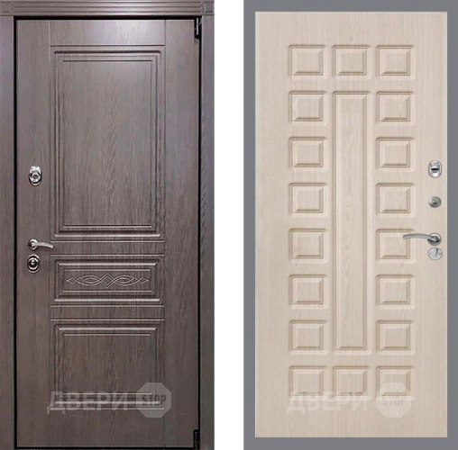 Входная металлическая Дверь Рекс (REX) Премиум-S FL-183 Беленый дуб в Троицк