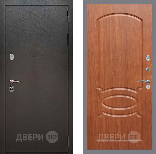 Входная металлическая Дверь Рекс (REX) 5 Серебро Антик FL-128 Морёная берёза в Троицк