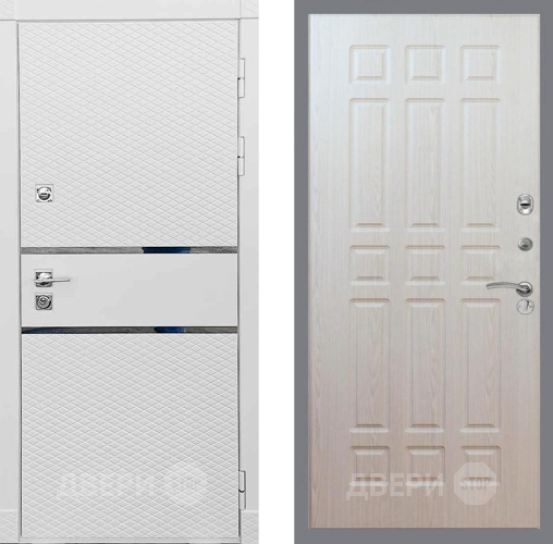 Входная металлическая Дверь Рекс (REX) 15 Силк Сноу FL-33 Беленый дуб в Троицк