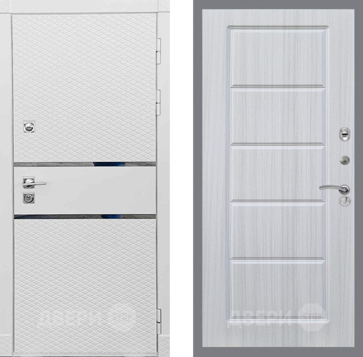 Входная металлическая Дверь Рекс (REX) 15 Силк Сноу FL-39 Сандал белый в Троицк