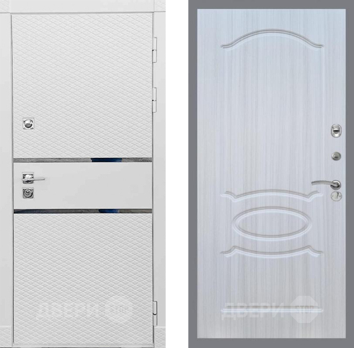 Входная металлическая Дверь Рекс (REX) 15 Силк Сноу FL-128 Сандал белый в Троицк