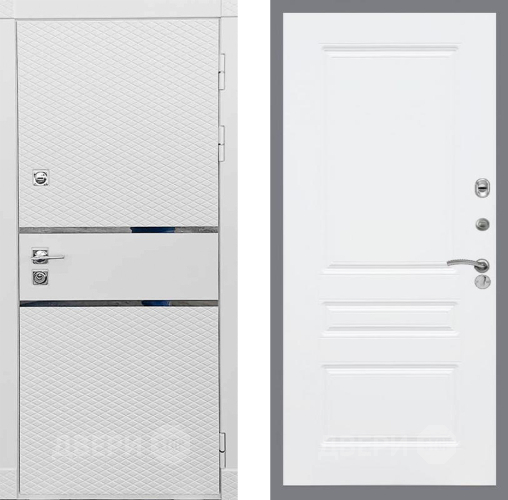 Входная металлическая Дверь Рекс (REX) 15 Силк Сноу FL-243 Силк Сноу в Троицк