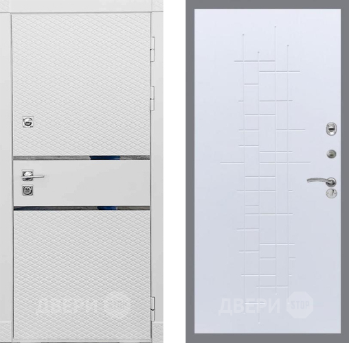 Входная металлическая Дверь Рекс (REX) 15 Силк Сноу FL-289 Белый ясень в Троицк