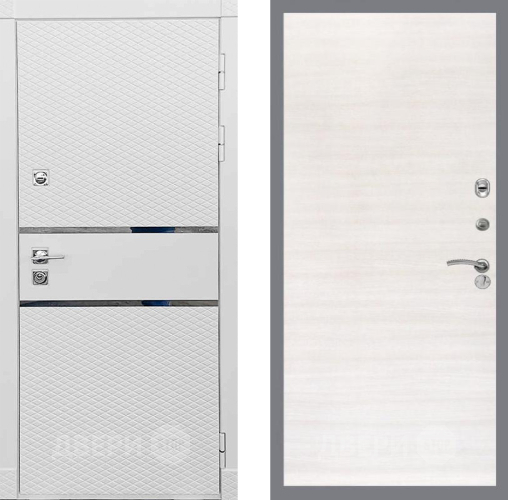 Входная металлическая Дверь Рекс (REX) 15 Силк Сноу GL Акация в Троицк