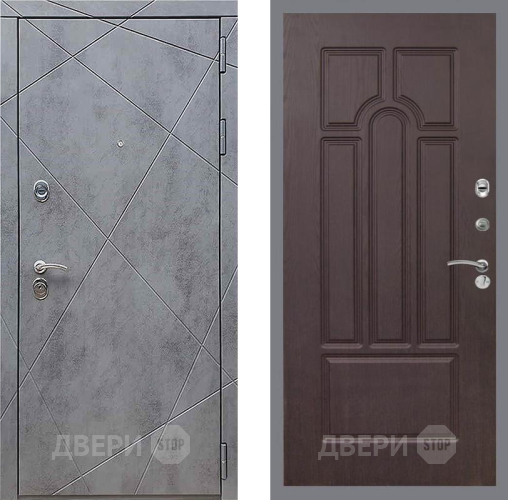 Входная металлическая Дверь Рекс (REX) 13 Бетон Темный FL-58 Венге в Троицк