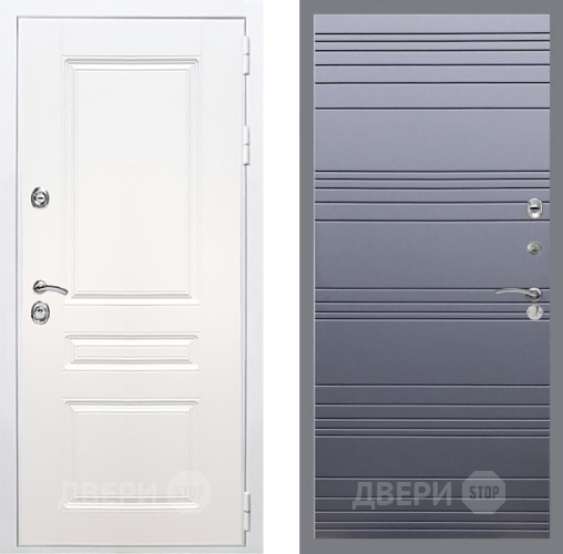 Входная металлическая Дверь Рекс (REX) Премиум-н Силк Сноу Line Силк титан в Троицк