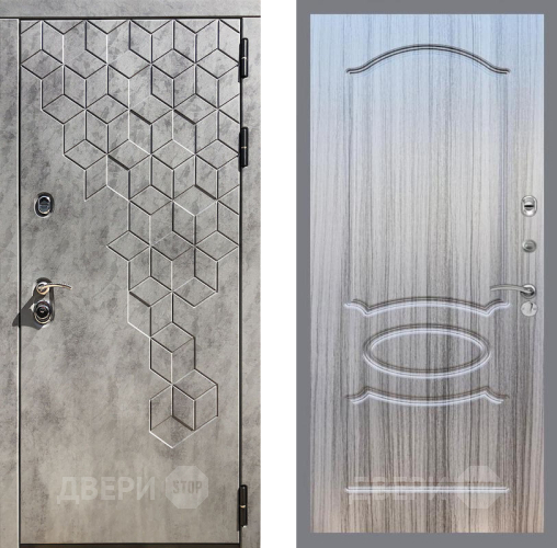 Входная металлическая Дверь Рекс (REX) 23 FL-128 Сандал грей в Троицк