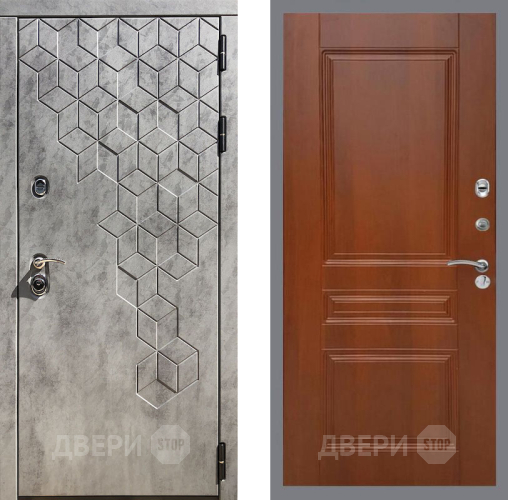 Входная металлическая Дверь Рекс (REX) 23 FL-243 Итальянский орех в Троицк