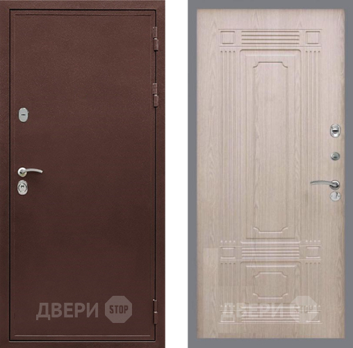 Входная металлическая Дверь Рекс (REX) 5 металл 3 мм FL-2 Беленый дуб в Троицк