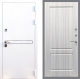 Входная металлическая Дверь Стоп Лайн Вайт ФЛ-117 Сандал белый в Троицк