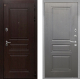 Входная металлическая Дверь Интекрон (INTECRON) Брайтон Тиковое Дерево ФЛ-243 Графит вуд дуб в Троицк