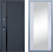 Дверь Дива МХ-47 STR Д-15 Зеркало Белый 860х2050 мм