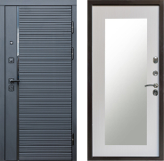 Дверь Престиж Черная Линия Зеркло Пастораль Лиственница белая