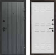 Дверь Престиж Tvist Grey Спарта Белое дерево