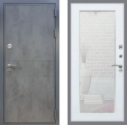 Дверь Рекс (REX) ФЛ-290 Зеркало Пастораль Белый ясень 860х2050 мм